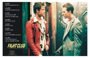 Movie Poster - Rules Of Fight Club (91,5 X 61 Cm) ryhmässä MERCHANDISE / Poster / Soundtrack @ Bengans Skivbutik AB (5668454)