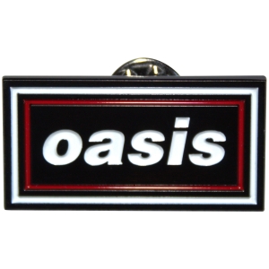 Oasis - Decca Logo Red & Navy Retro Pin Badge ryhmässä MERCHANDISE / Pin-Button Badge /  /  @ Bengans Skivbutik AB (5668621)