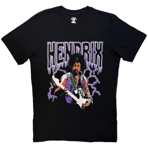 Jimi Hendrix - Lightning Uni Bl T-Shirt ryhmässä MERCHANDISE / T-paita / Nyheter / Pop-Rock @ Bengans Skivbutik AB (5668652r)