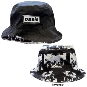 Oasis - Decca Logo / Definitely Maybe Reversible Bl Bucket Hat ryhmässä MERCHANDISE / Merch / Nyheter / Pop-Rock @ Bengans Skivbutik AB (5668813)