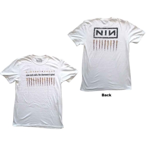 Nine Inch Nails - Downward Spiral Uni Wht T-Shirt ryhmässä MERCHANDISE / T-paita / Nyheter / Pop-Rock @ Bengans Skivbutik AB (5668817r)