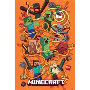 Game Poster - Minecraft (Funtage Montage)  Poster 91,5 X 61 Cm ryhmässä MERCHANDISE / Poster / Game Soundtrack @ Bengans Skivbutik AB (5669218)