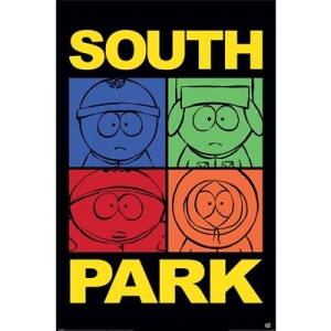 Movie Poster  - South Park (Block Colour)  Poster 91,5 X 61 Cm ryhmässä MERCHANDISE / Poster / Soundtrack @ Bengans Skivbutik AB (5669221)