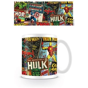 Marvel - Marvel Retro (Covers) Mug ryhmässä MERCHANDISE / Muki / Soundtrack @ Bengans Skivbutik AB (5669262)
