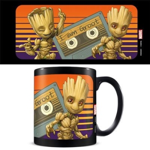 Guardians Of The Galaxy - Guardians Of The Galaxy (Groot Sunset) Black Mug ryhmässä MERCHANDISE / Muki / Soundtrack @ Bengans Skivbutik AB (5669315)