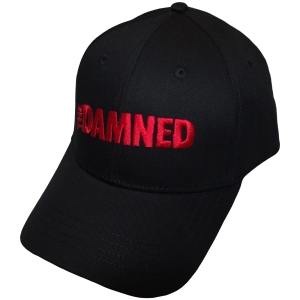 Damned - Red Text Logo Bl Baseball Cap ryhmässä MERCHANDISE / Lippis /  /  @ Bengans Skivbutik AB (5671092)