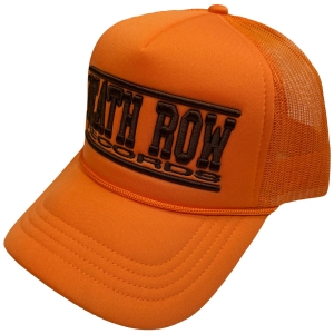 Death Row - Deathrow Text Logo Mono Orange Mesh-Back Cap ryhmässä MERCHANDISE / Lippis /  /  @ Bengans Skivbutik AB (5671095)