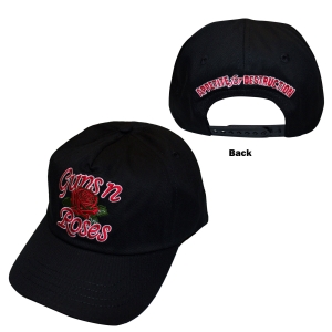 Guns N Roses - Afd Rose Bl Baseball Cap ryhmässä MERCHANDISE / Lippis /  /  @ Bengans Skivbutik AB (5671098)