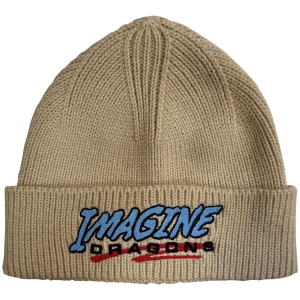 Imagine Dragons - Logo Natrl Beanie Hat ryhmässä MERCHANDISE / Merch / Kommande / Pop-Rock @ Bengans Skivbutik AB (5671103)