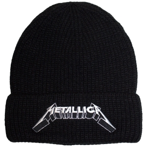 Metallica - 3D Logo Bl Beanie Hat ryhmässä MERCHANDISE / Merch / Kommande / Hårdrock @ Bengans Skivbutik AB (5671108)