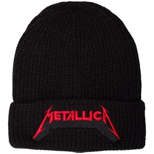 Metallica - Red Logo Shadow Bl Beanie Hat ryhmässä MERCHANDISE / Merch / Kommande / Hårdrock @ Bengans Skivbutik AB (5671110)