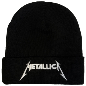 Metallica - Logo Bl Beanie Hat ryhmässä MERCHANDISE / Merch / Kommande / Hårdrock @ Bengans Skivbutik AB (5671111)