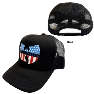 Wu Tang Clan - Star-Spangled Logo Bl Mesh-Back Cap ryhmässä MERCHANDISE / Lippis /  /  @ Bengans Skivbutik AB (5671131)