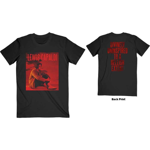 Lewis Capaldi - Divinely Uninspired Uni Bl T-Shirt ryhmässä MERCHANDISE / T-paita / Nyheter / Pop-Rock @ Bengans Skivbutik AB (5673837)