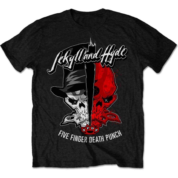 Five Finger Death Punch - Jekyll & Hyde Uni Bl T-Shirt ryhmässä MERCHANDISE / T-paita / Nyheter / Hårdrock @ Bengans Skivbutik AB (5674001r)