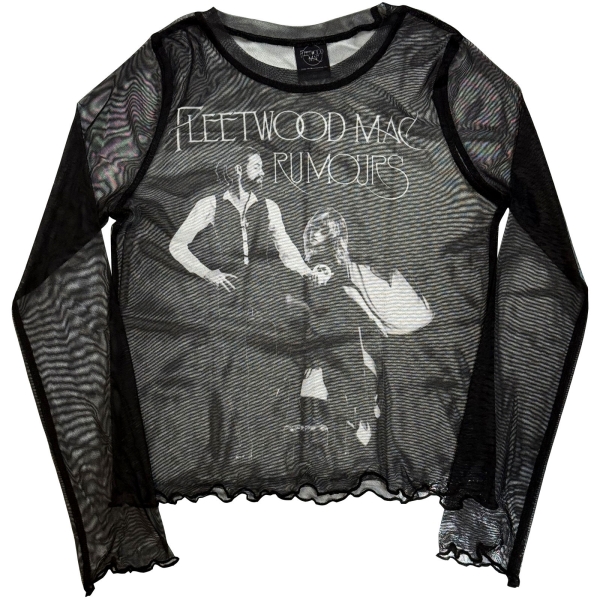 Fleetwood Mac - Rumours Lady Bl Mesh Crop ryhmässä MERCHANDISE / T-paita / Nyheter / Pop-Rock @ Bengans Skivbutik AB (5674003r)