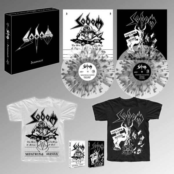 Sodom - Demonized (2 Lp Splatter Vinyl, Mc, ryhmässä VINYYLI / Kommande / Hårdrock @ Bengans Skivbutik AB (5674110)