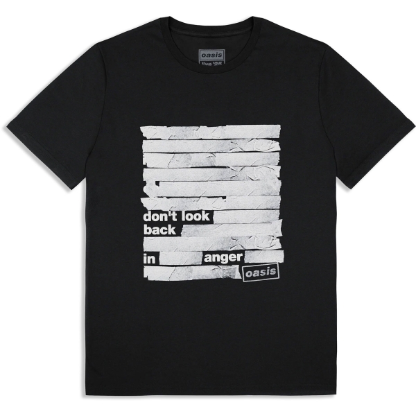 Oasis - Don't Look Back In Anger Tape Uni Bl T-Shirt ryhmässä MERCHANDISE / T-paita / Nyheter / Pop-Rock @ Bengans Skivbutik AB (5674550r)
