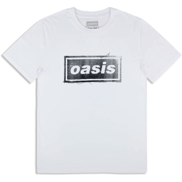Oasis - Thread Logo Wht T-Shirt ryhmässä MERCHANDISE / T-paita / Nyheter / Pop-Rock @ Bengans Skivbutik AB (5674571r)