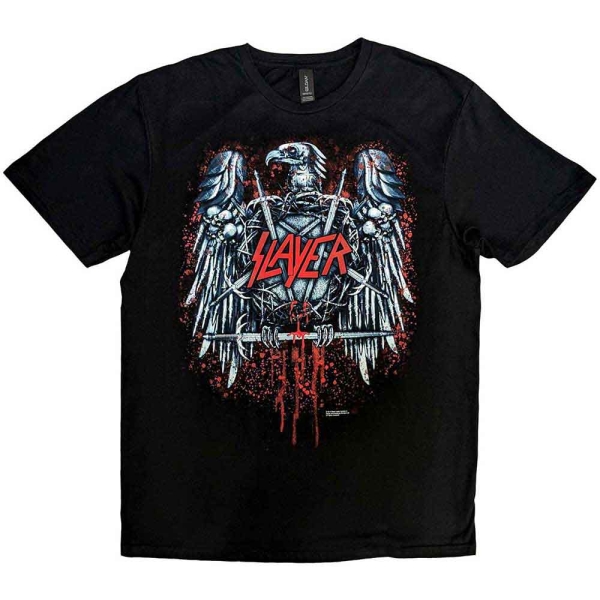 Slayer - Ammunition Eagle Uni Bl T-Shirt ryhmässä MERCHANDISE / T-paita / Nyheter / Hårdrock @ Bengans Skivbutik AB (5674586r)