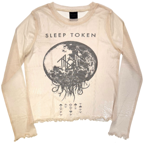 Sleep Token - Take Me Back To Eden Lady Natrl Mesh Crop T-Shirt ryhmässä MERCHANDISE / T-paita / Nyheter / Hårdrock @ Bengans Skivbutik AB (5674589r)