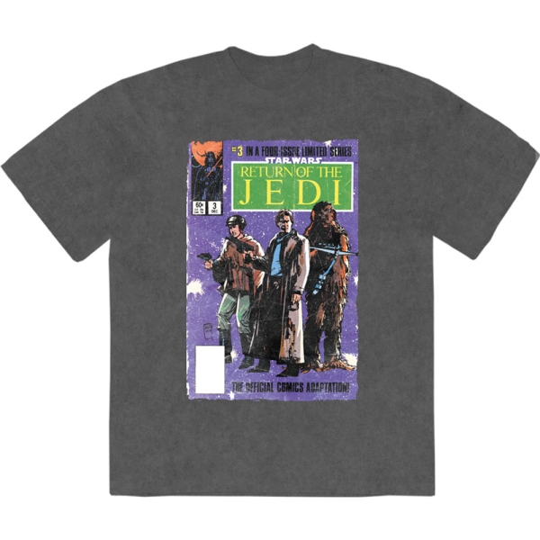 Star Wars - Return Of The Jedi Comic Stone Wash Uni Char T-Shirt ryhmässä MERCHANDISE / T-paita / Nyheter / Film-Musikal @ Bengans Skivbutik AB (5674592r)