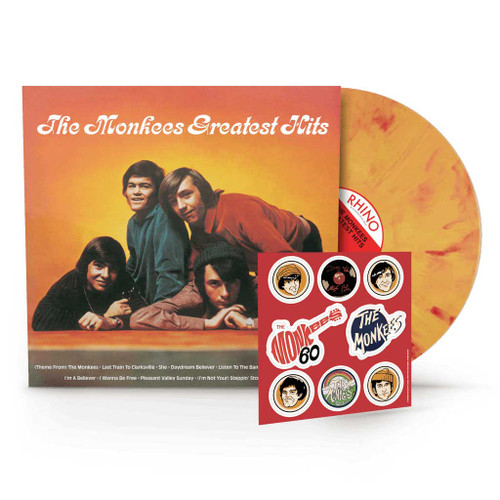 Monkees - Greatest Hits (Yellow Flame W/ Sticker Pack) ryhmässä VINYYLI / Kommande / Pop-Rock @ Bengans Skivbutik AB (5675093)