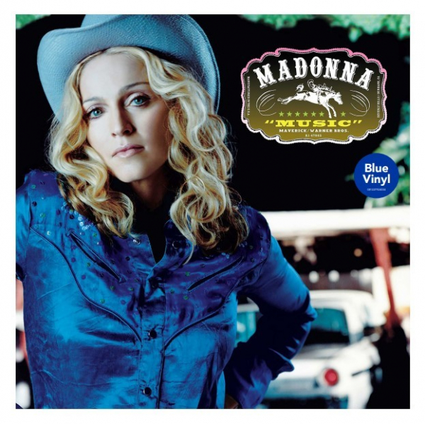 Madonna - Music (Blue Vinyl) ryhmässä VINYYLI / Kommande / Pop-Rock @ Bengans Skivbutik AB (5675168)