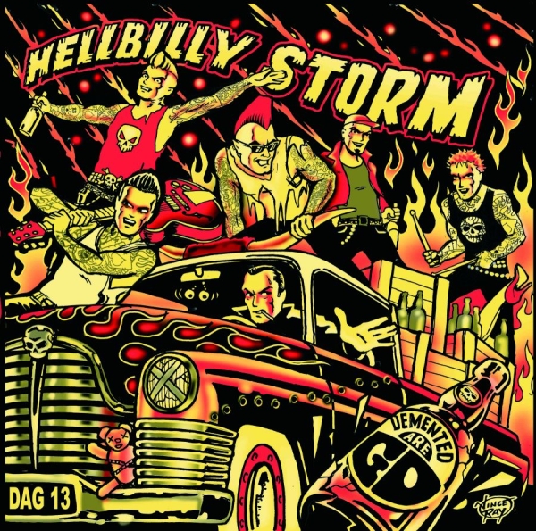 Demented Are Go - Hellbilly Storm (Bone Vinyl Lp) ryhmässä ME SUOSITTELEMME / Perjantain julkaisut / 2026-07-03 @ Bengans Skivbutik AB (5675250)