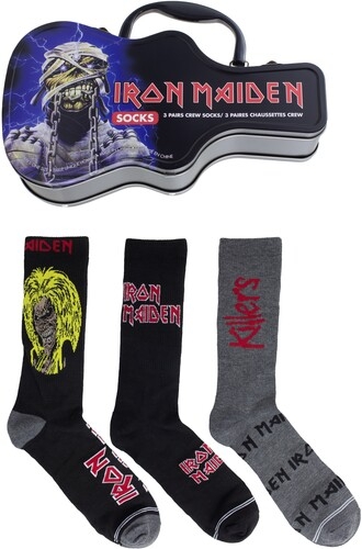 Ozzy Osbourne - Crew Socks (3 Pack Collector Guitar Shape Tin) ryhmässä MERCHANDISE / Strumpor / Heavy Metal @ Bengans Skivbutik AB (5675519)