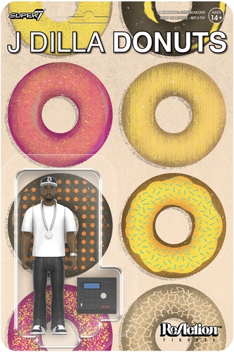J Dilla - Super7 Reaction Figures Wv2 - Donuts ryhmässä MERCHANDISE / Merch / Hip Hop-Rap @ Bengans Skivbutik AB (5675522)