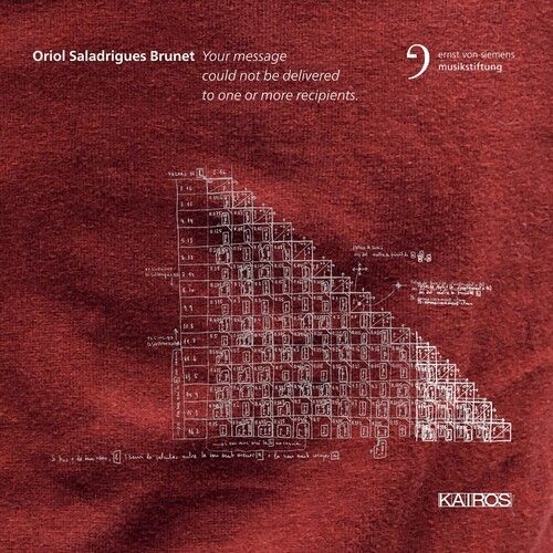 Oriol Saladrigues Brunet - Your Message Could Not Be Delivered ryhmässä CD / Klassiskt @ Bengans Skivbutik AB (5675555)