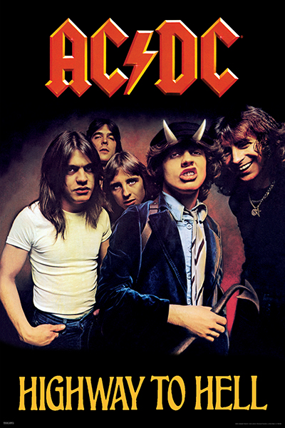 Ac/Dc - Highway To Hell 91,5 X 61 Cm ryhmässä MERCHANDISE / Poster / Heavy Metal @ Bengans Skivbutik AB (5676198)