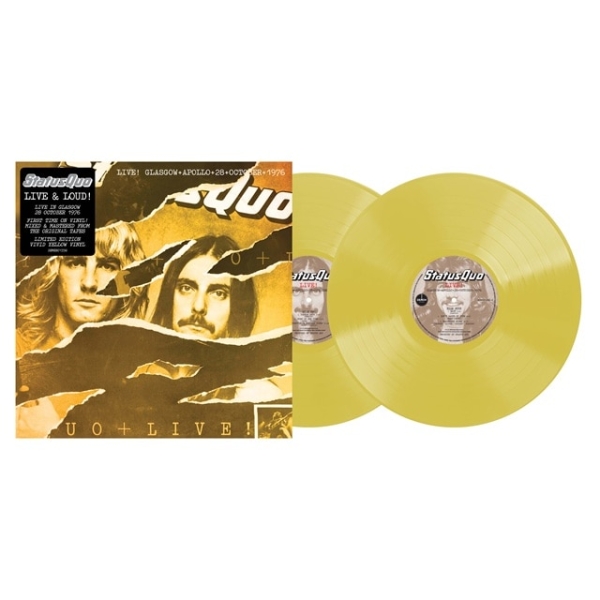 Status Quo - Live In Glasgow 28Th October 1976 (Color 2LP) ryhmässä VINYYLI / Kommande / Pop-Rock @ Bengans Skivbutik AB (5676376)