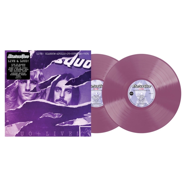 Status Quo - Live In Glasgow 29Th October 1976 (Color 2LP) ryhmässä VINYYLI / Kommande / Pop-Rock @ Bengans Skivbutik AB (5676377)