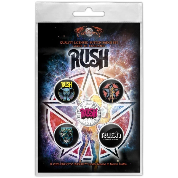 Rush - Button Badge Pack: Starman ryhmässä MERCHANDISE / Pin-Button Badge / / @ Bengans Skivbutik AB (5676444)