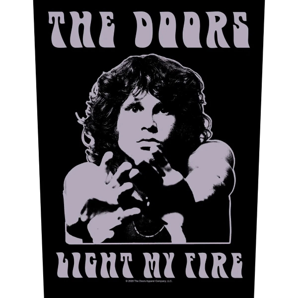 The Doors - Back Patch: Light My Fire ryhmässä MERCHANDISE / Kangasmerkki /  /  @ Bengans Skivbutik AB (5676450)