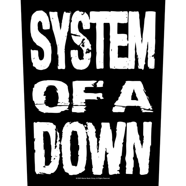 System Of A Down - Back Patch: Stacked Logo ryhmässä MERCHANDISE / Kangasmerkki /  /  @ Bengans Skivbutik AB (5676453)