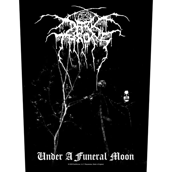 Darkthrone - Back Patch: Under A Funeral Moon ryhmässä MERCHANDISE / Kangasmerkki / / @ Bengans Skivbutik AB (5676456)