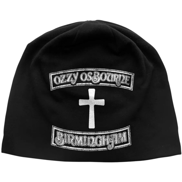 Ozzy Osbourne - Unisex Beanie Hat: Birmingham Jd Print (Black) ryhmässä MERCHANDISE / Merch / Kommande / Hårdrock @ Bengans Skivbutik AB (5676475)