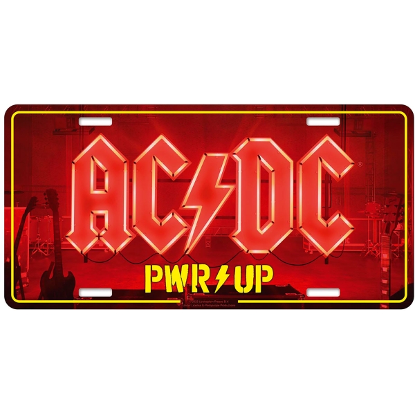 Ac/Dc - Number Plate: Pwr Up ryhmässä MERCHANDISE / Merch / Kommande / Hårdrock @ Bengans Skivbutik AB (5676493)