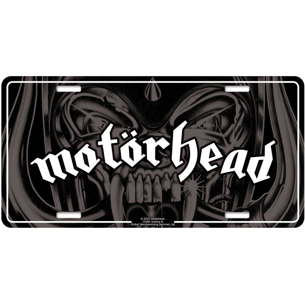 Motorhead - Number Plate: Logo ryhmässä MERCHANDISE / Merch / Kommande / Hårdrock @ Bengans Skivbutik AB (5676496)