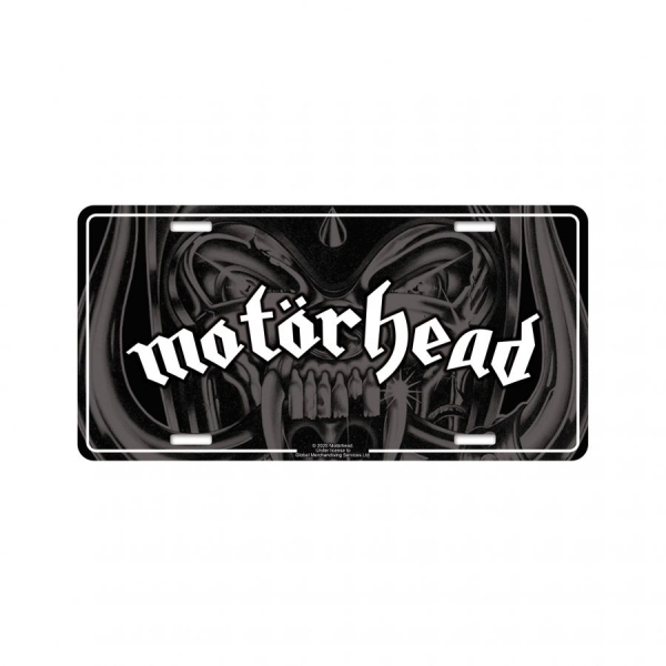 Motorhead - Number Logo (30,5 X 15 Cm) ryhmässä MERCH / Keräilyesineet / Koristekilvet @ Bengans Skivbutik AB (5676496)