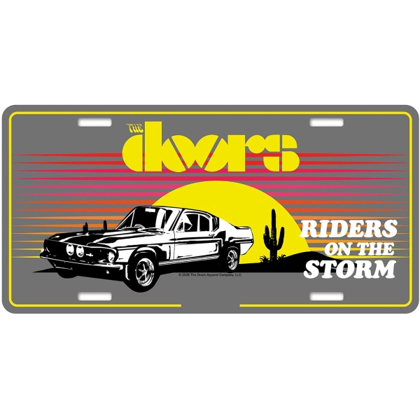 The Doors - Number Plate: Riders On The Storm ryhmässä MERCHANDISE / Merch / Kommande / Pop-Rock @ Bengans Skivbutik AB (5676497)