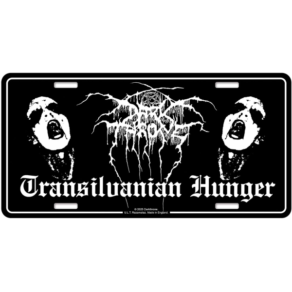 Darkthrone - Number Plate: Transilvanian Hunger ryhmässä MERCHANDISE / Merch / Kommande / Hårdrock @ Bengans Skivbutik AB (5676501)