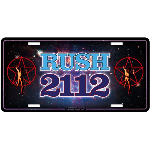 Rush - Number Plate: 2112 ryhmässä MERCHANDISE / Merch / Kommande / Hårdrock @ Bengans Skivbutik AB (5676507)