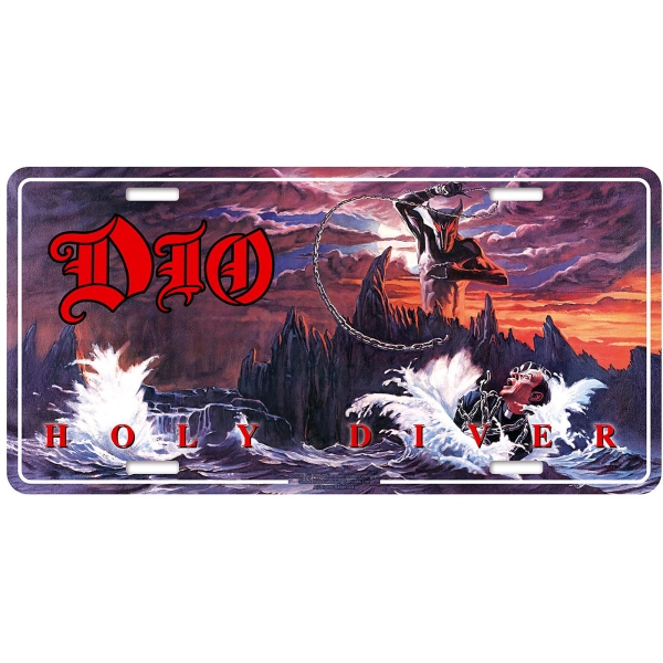 Dio - Number Plate: Holy Diver ryhmässä MERCHANDISE / Merch / Kommande / Hårdrock @ Bengans Skivbutik AB (5676509)