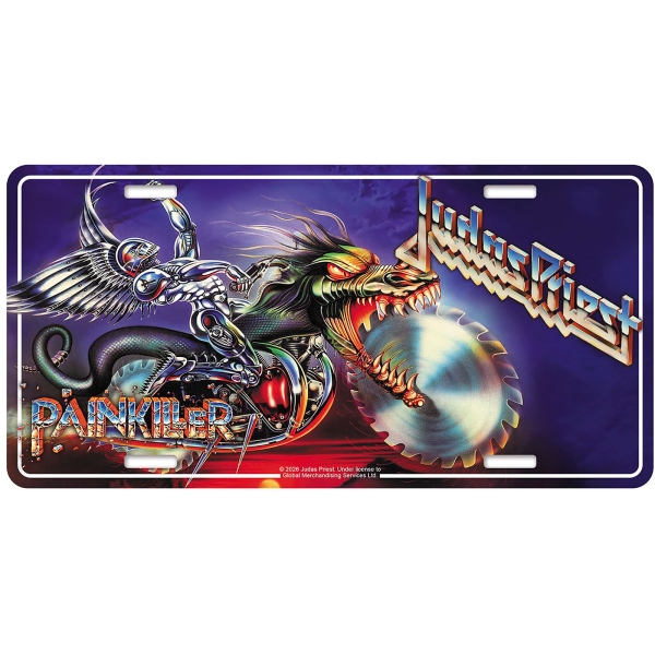 Judas Priest - Number Plate: Painkiller ryhmässä MERCHANDISE / Merch / Kommande / Hårdrock @ Bengans Skivbutik AB (5676514)