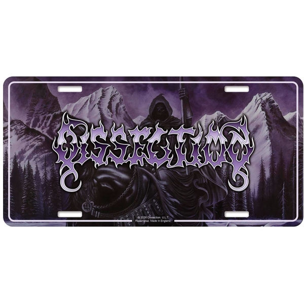 Dissection - Number Plate: Storm Of The Light's Bane ryhmässä MERCHANDISE / Merch / Kommande / Hårdrock @ Bengans Skivbutik AB (5676515)