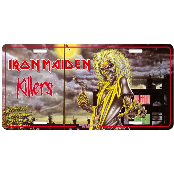 Iron Maiden - Number Plate: Killers ryhmässä MERCHANDISE / Merch / Kommande / Hårdrock @ Bengans Skivbutik AB (5676522)
